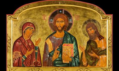 L'icône de la Deisis de tradition byzantine, symbole de la prière chrétienne